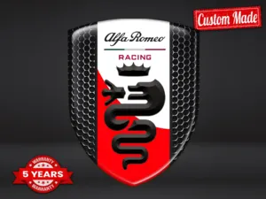 Alfa Romeo Striscione Auto Stile Pregiato Professionale